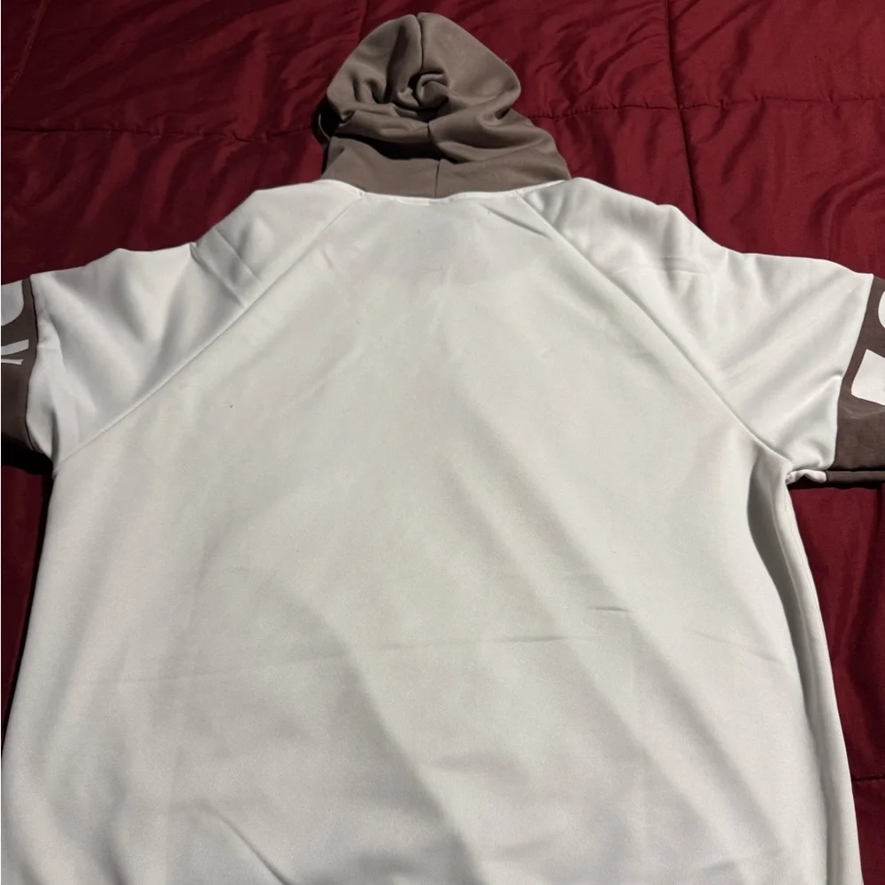 White and Brown Los Angeles Hoodie - Picture 2 of 2